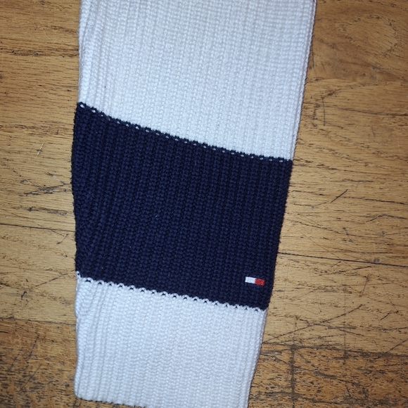 Tommy Hilfiger Mock Neck Red White Blue Stripe Sweater Women's Large Patriotic - Picture 2 of 4